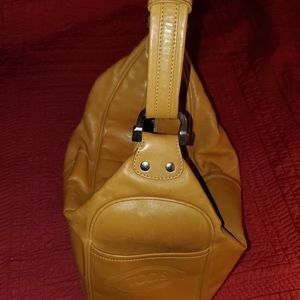 Tod's Camel Leather Hobo Handbag